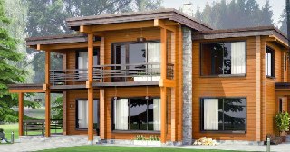 Строительство загородных домов Минусинск цена от 12853 руб. м2